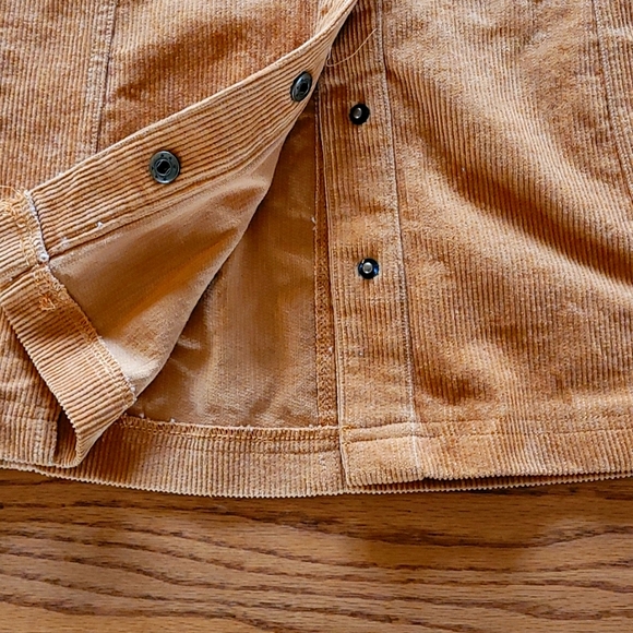 Soprano Mustard Cordaroy Mini Skirt size medium - Picture 3 of 6